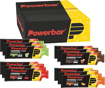 Powerbar - PowerGel Hydro - Multiflavourbox 12x67ml - High Carb Energie Gel + Natrium