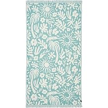 Slowtide, Sunny Driftweave Turkish Towel, Sky Blue, One Size