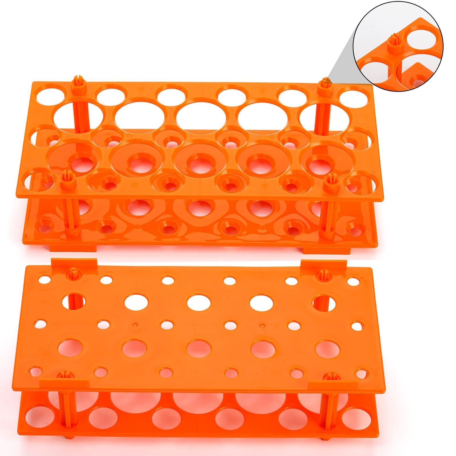 Reagenzglasständer Waschbar 6er-Pack 28-Well-Reagenzglasgestelle, Kunststoff-Reagenzglashalter for Laborzentrifugen, for 10 ml/15 ml/50 ml-Röhrchen Schule Labor