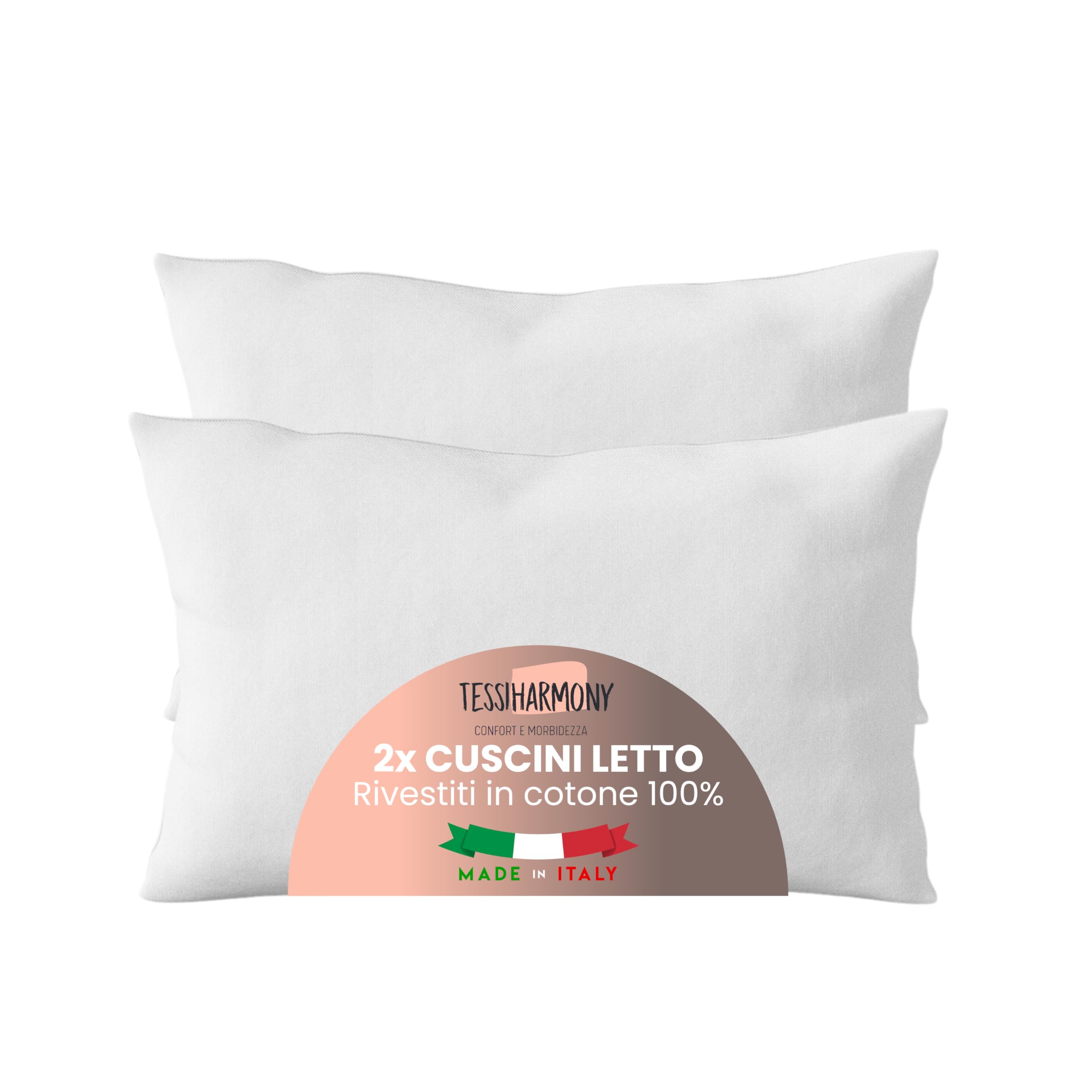 BedStory Set Di 2 Cuscini In Microfibra 50x70 Cm, Morbidi, Traspiranti Con Rete Laterale, Ipoallergenici E Antiacaro