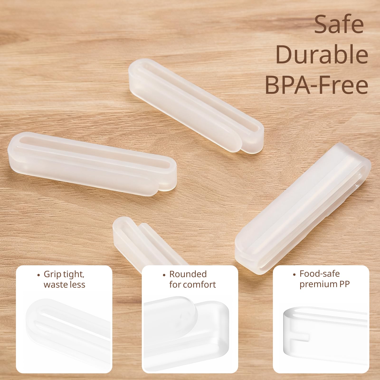 Paquete de 8 exprimidores de pasta de dientes, exprimidores de tubos de pasta de dientes de polipropileno, dispensador de pasta de dientes y herramienta exprimidora de tubos para baño