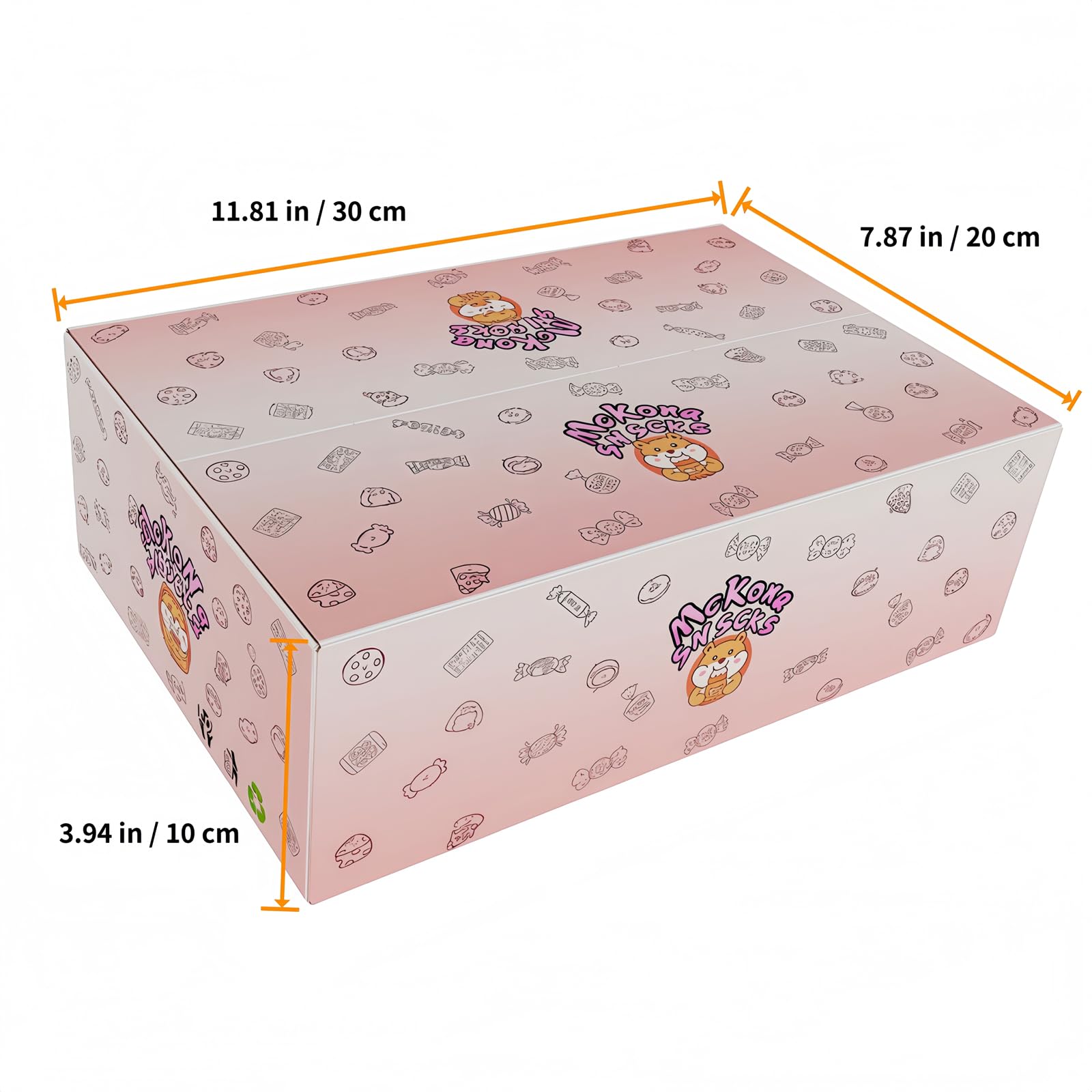 McKona-Caja Regalo caja sorpresa XXL de 25 Snacks y Dulces Chinos - Surtido de Galletas, Chocolates y Caramelos Incluye Folleto Informativo - Selección de Golosinas de Todo el Mundo