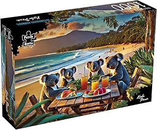 Puzzle Master 1000 Piece Jigsaw Puzzle - Koala Picnic Surreal Australia Collection - 35x25cm Jigsaw Puzzles 1000 Pieces