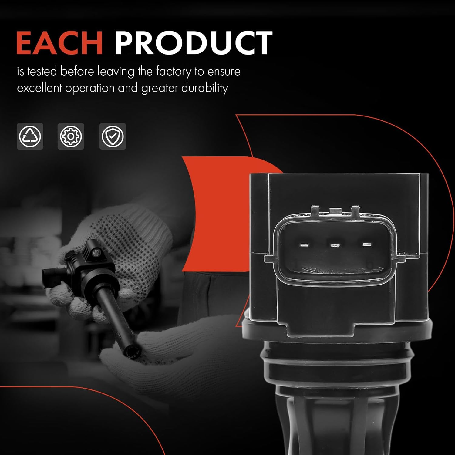 A-Premium Engine Ignition Coil Packs Compatible with Nissan Versa 2012-2019 Versa Note 2014-2019 1.6L 1.8L Petrol 4-PC Set