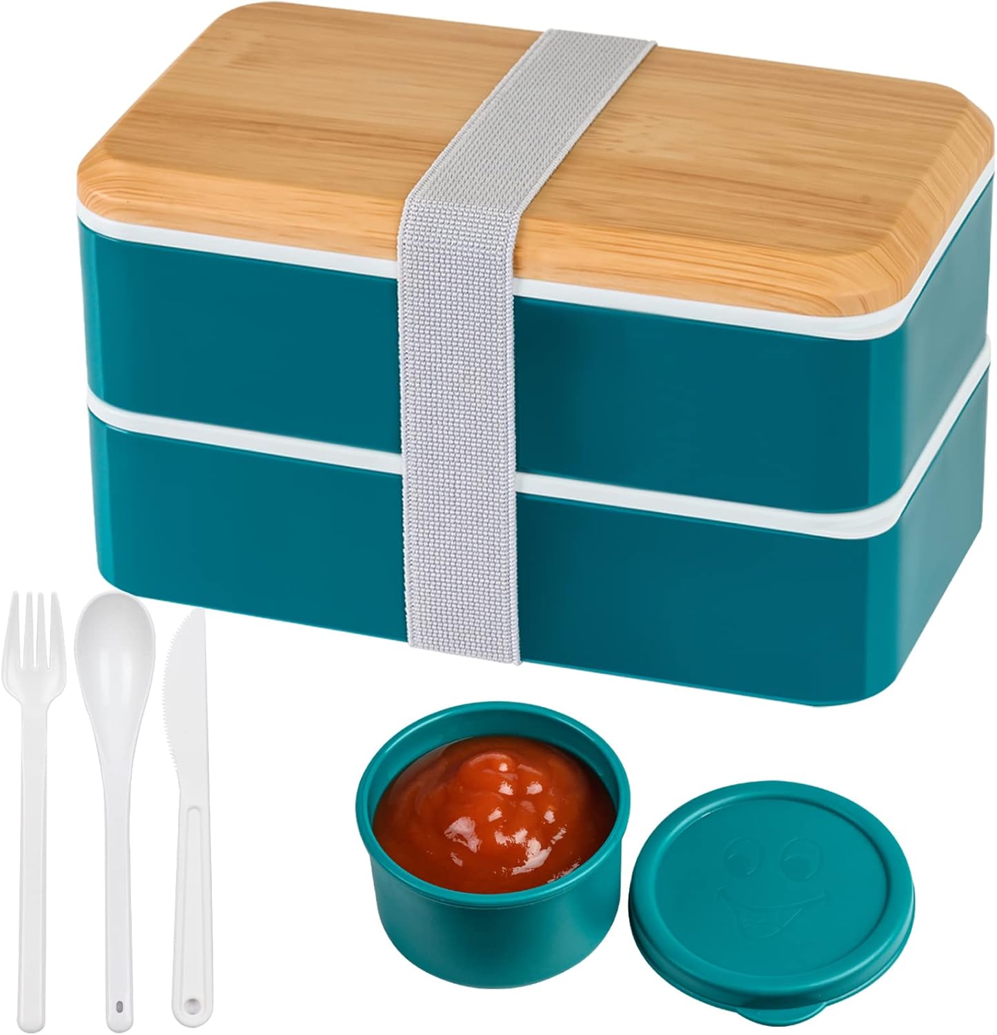 PARACITY Lunch Bento Box Adults, Stackable Japanese Bento Lunch Box