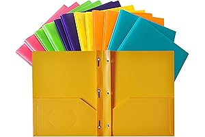 Seashell 12 Pack Two Pocket Folder with 3 Ring Binders, Your Ideal...