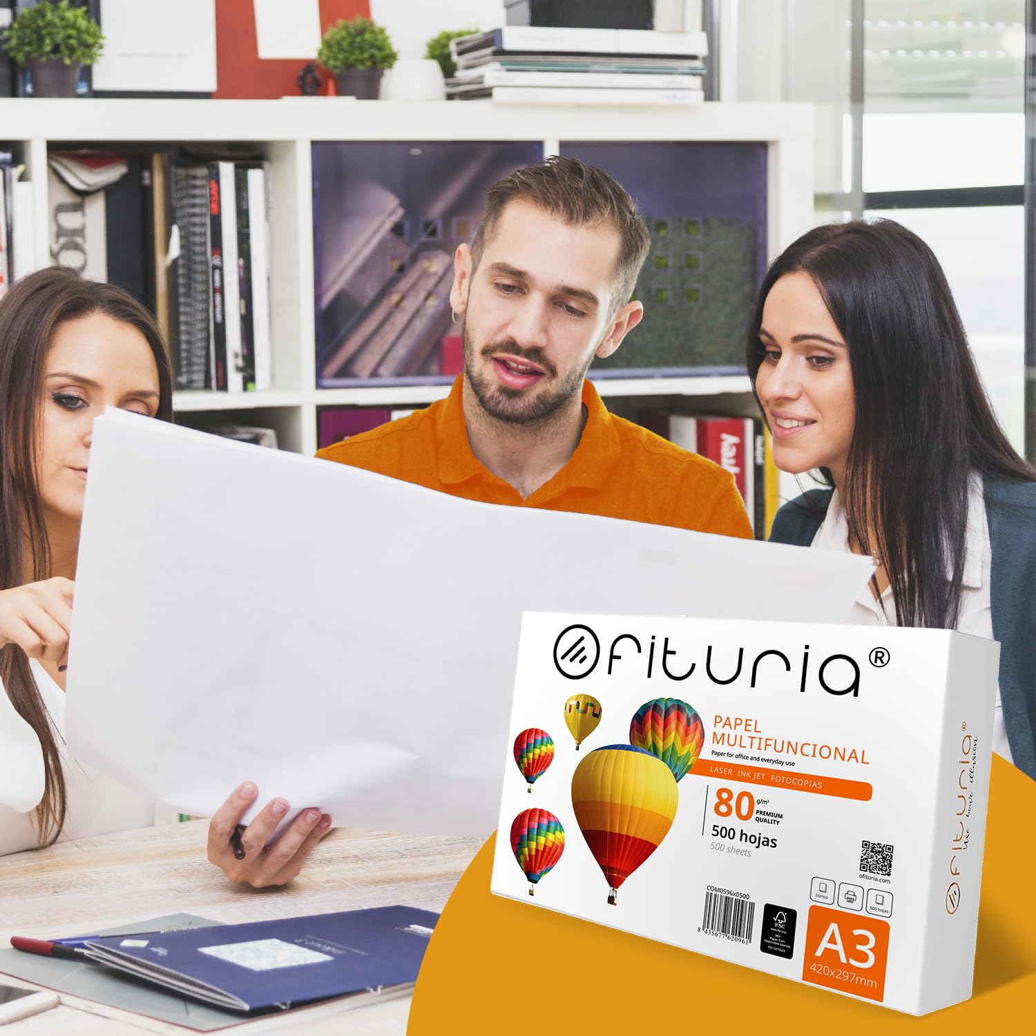 Carta A3 Per Stampante - 100 Fogli Da 80g/m², Bianca E Multiuso - Foto 10