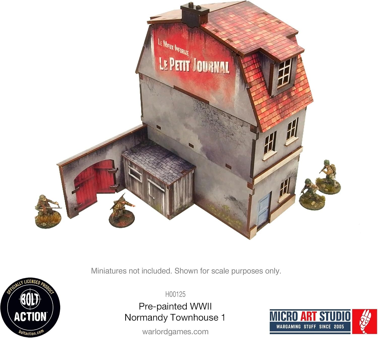 Micro Art Studio: WW2 Normandy Townhouse 1 HDF Prepainted Terrain