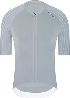 Cycling Jersey Men Aero Race Fit, Road Bike Jersey Short Sleeved Moisture Wicking, Breathable,Zip Pocket,UPF50＋