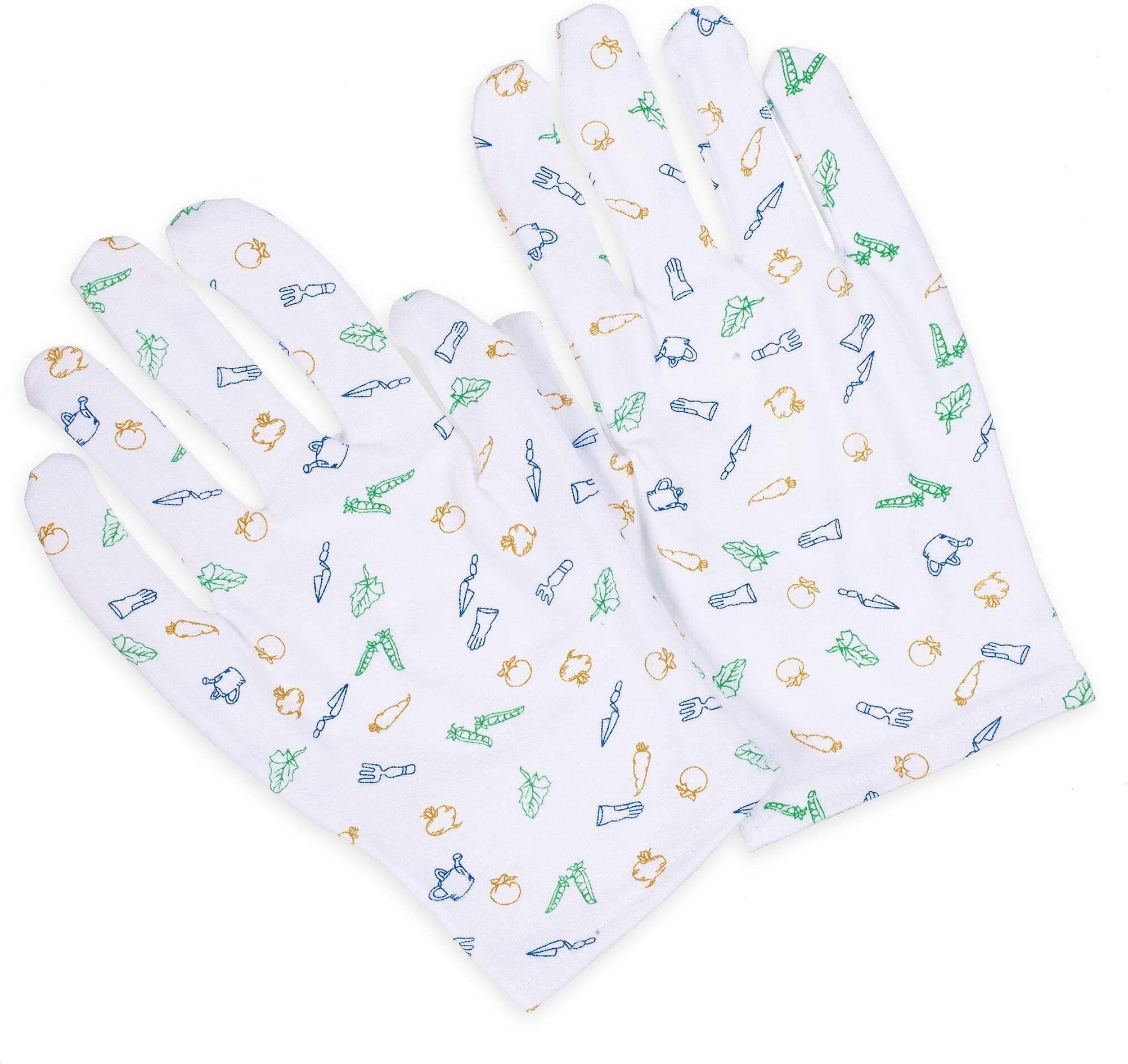 Moisturizing Hand Gloves w/Garden Prints - (1 Pair)