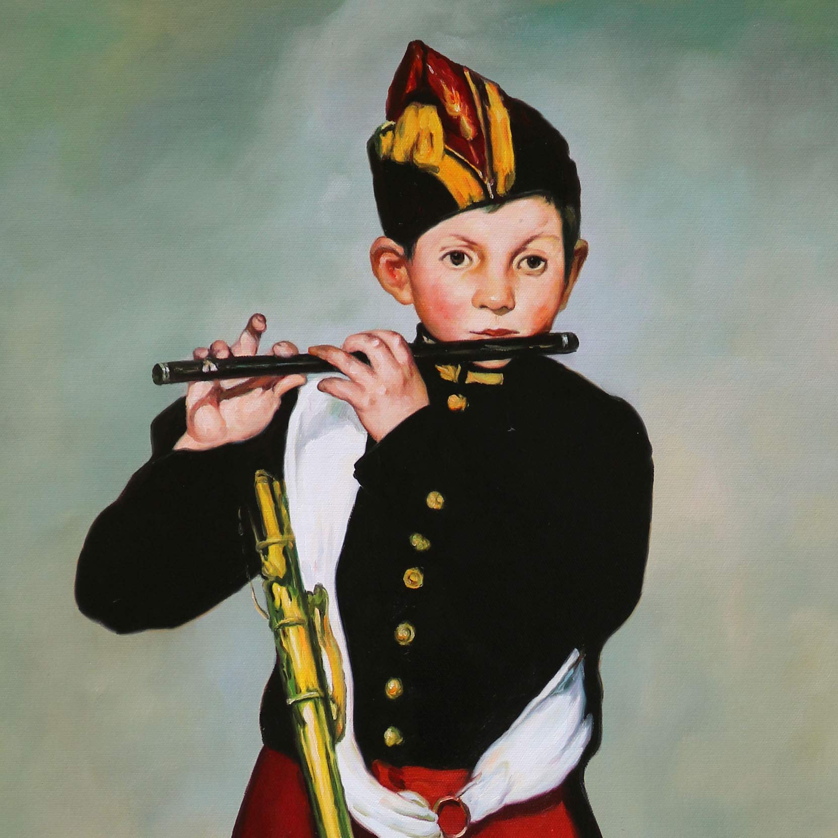 手描き 油絵 少年 Amazon.co.jp: 笛を吹く少年 – Edouard Manet手描き油絵複製画