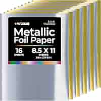 Amazon.com: Hygloss Metallic Foil Paper - 16 Sheets Gold and