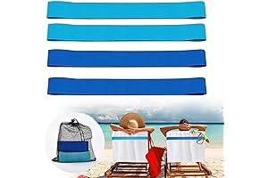 4-Pack Towel Bands for the Perfect Beach Day