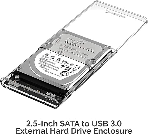 Miniatura 10 de Sabrent disco duro externo 25 pulgadas SATA conexión a USB 30 se instala sin herramientas Optimizado para SSD admite UASP SATA III negro EC-UASP