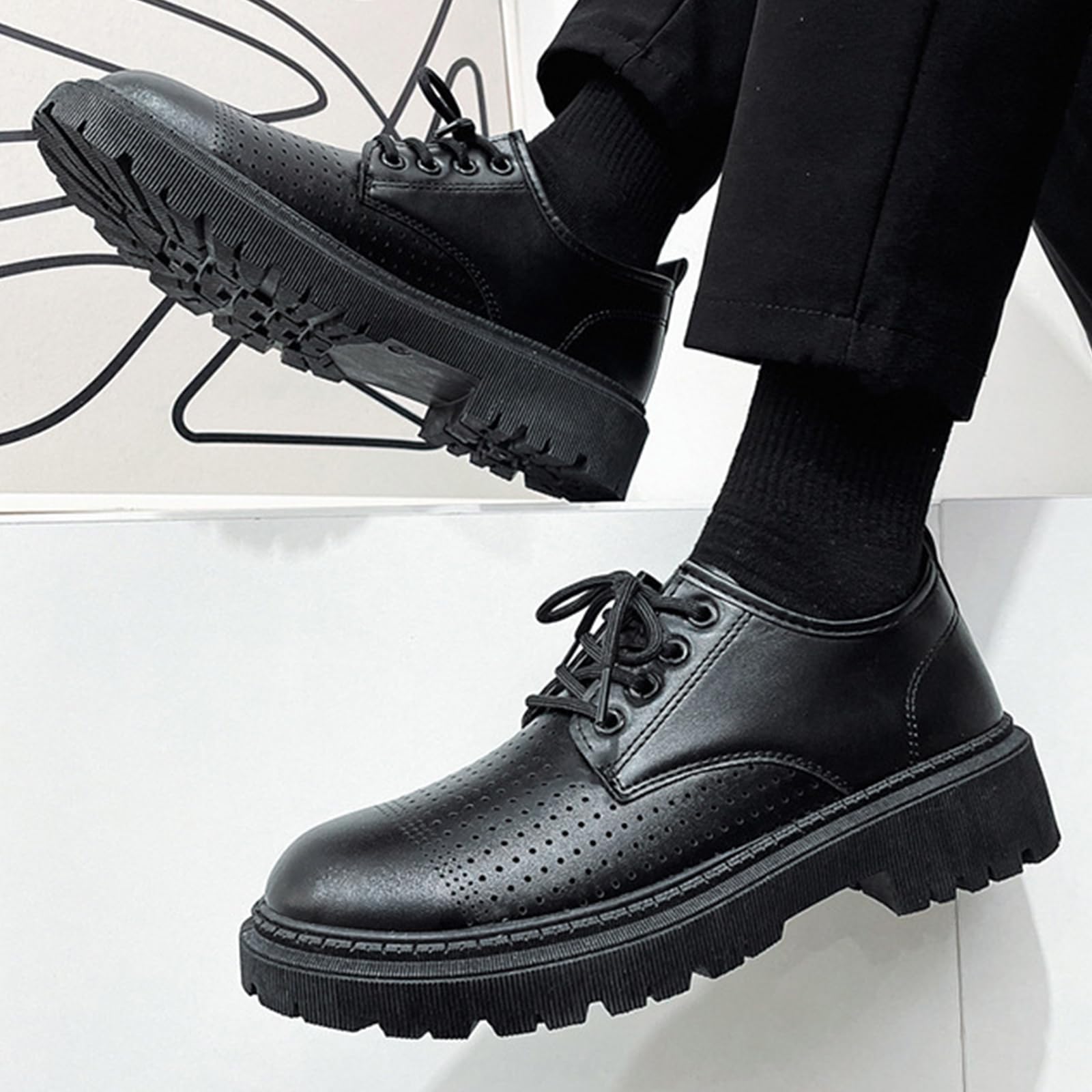 Scarpe Eleganti da Uomo con Lacci | comode, in Pelle, Antiscivolo, Classica, Oxford, Festa, Formali, Ufficio, sposa