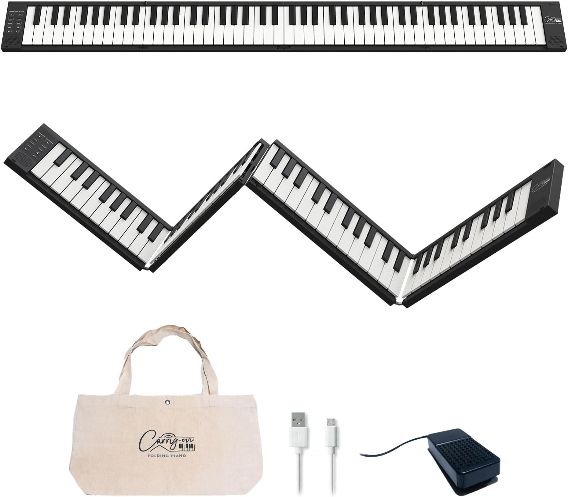Blackstar 88 Key Folding Piano and Midi Controller, Black Finish