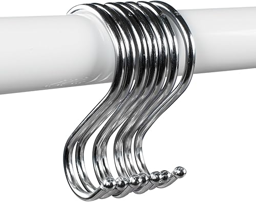Miniatura 2 de Super Z Outlet Ganchos en S de acero inoxidable de 3 pulgadas para colgar sartenes, ollas, bolsas, toallas, ropa (paquete de 12)