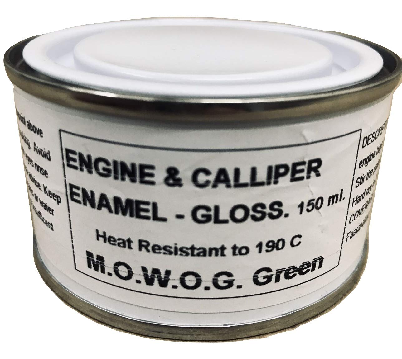 Fascinating Finishes Ltd 1 x 150ml BMC & MOWOG Green Heat Resistant Engine & Caliper Gloss Paint