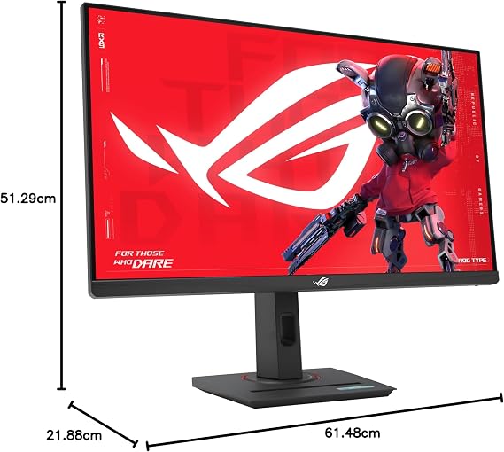 ASUS ROG STRIX XG27ACMS 27 GAMING FAST IPS FreeSync AND G-SYNC COMPATIBLE HDR, 2K 2560x1440 0.3ms 320HZ 350cd DP HDMI USB-C VESA 3YEAR ELMB, HDR, PIVOT, USB-C PD15W MONITOR