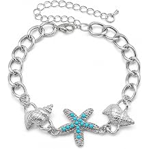 Starfish Shell Charm Bracelet for Women Beach Party Accessories
