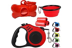 Retractable Red Dog Leash: Unleash Your Pup's Freedom Safely