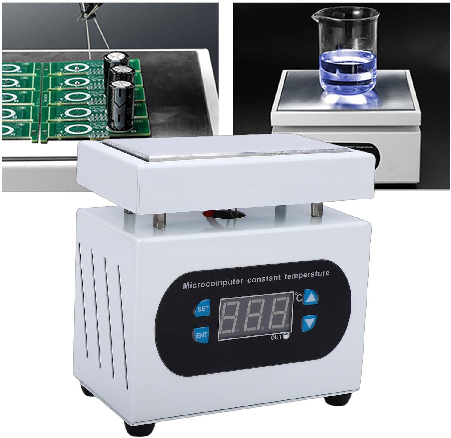 180W Soldering Hot Plate, Microcomputer Electric Preheating Station with High Performance CPU for LED Aluminum Substrate Soldering PCB Rework (US Plug)