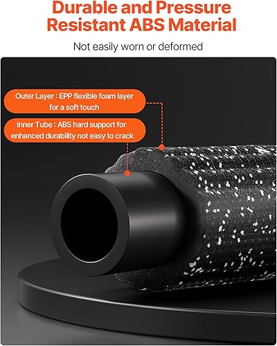 Miniatura 5 de VEVOR Rodillo de espuma vibratoria recargable de 16 pulgadas, rodillo de masaje eléctrico de 4 velocidades con textura 3D, espuma EEP de alta