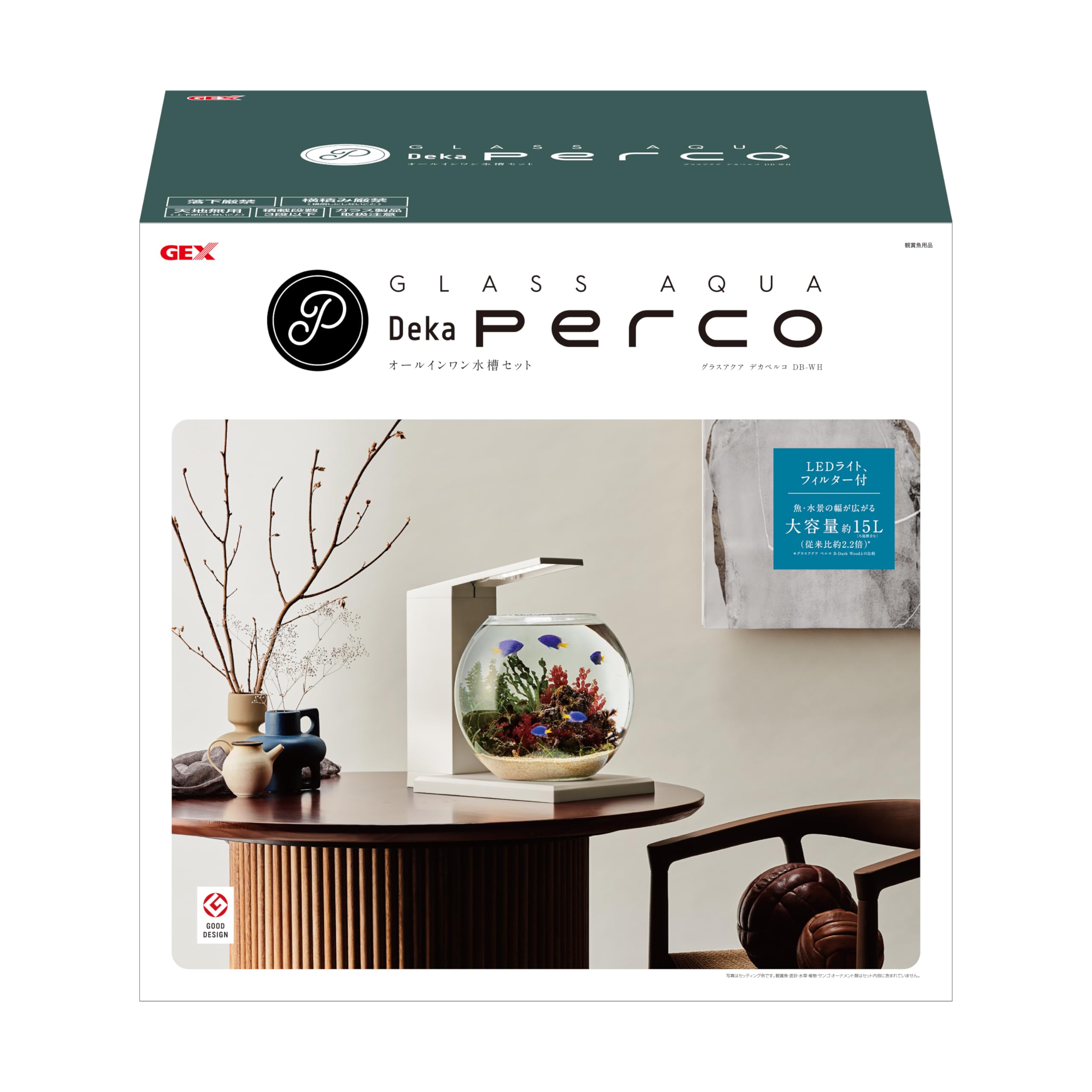 Amazon | ジェックス グラスアクア デカペルコ DEKA PERCO DB-WH