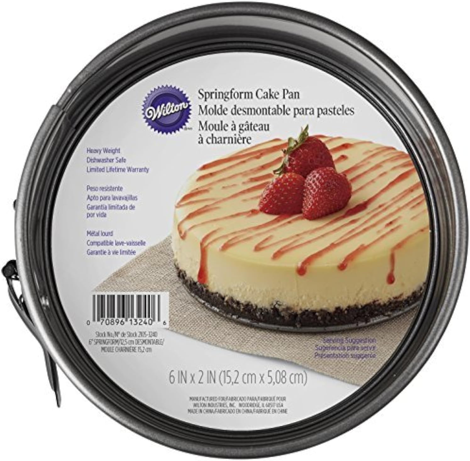 Wilton Springform Pan, 6 Inch Size, Multicolor, 7.62 x 16.1036 x 16.1036 cm
