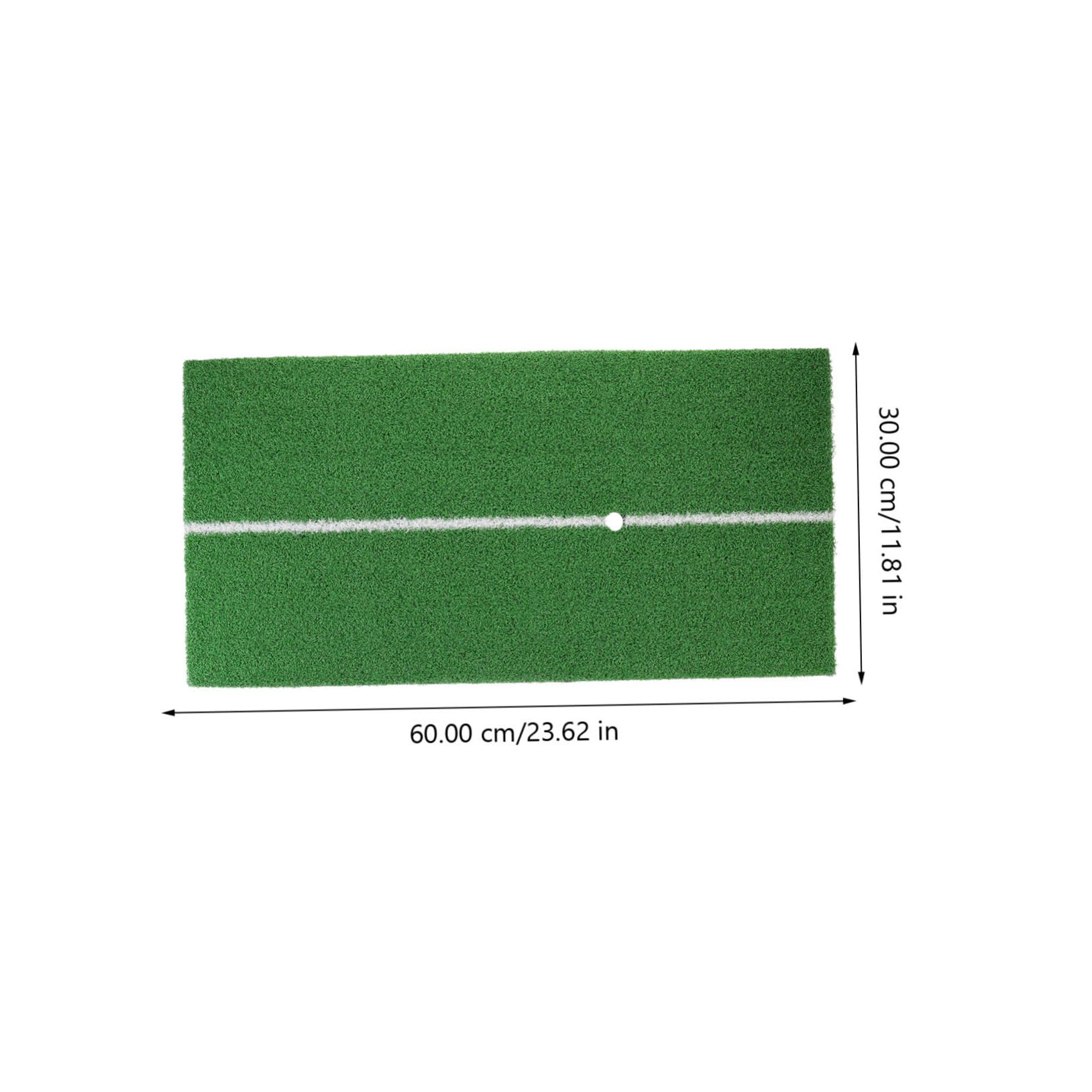 KICHOUSE Indoor Practice Swing Mat Golf Hitting Pad Swinging Cushion Floor Protection 30x60cm Black