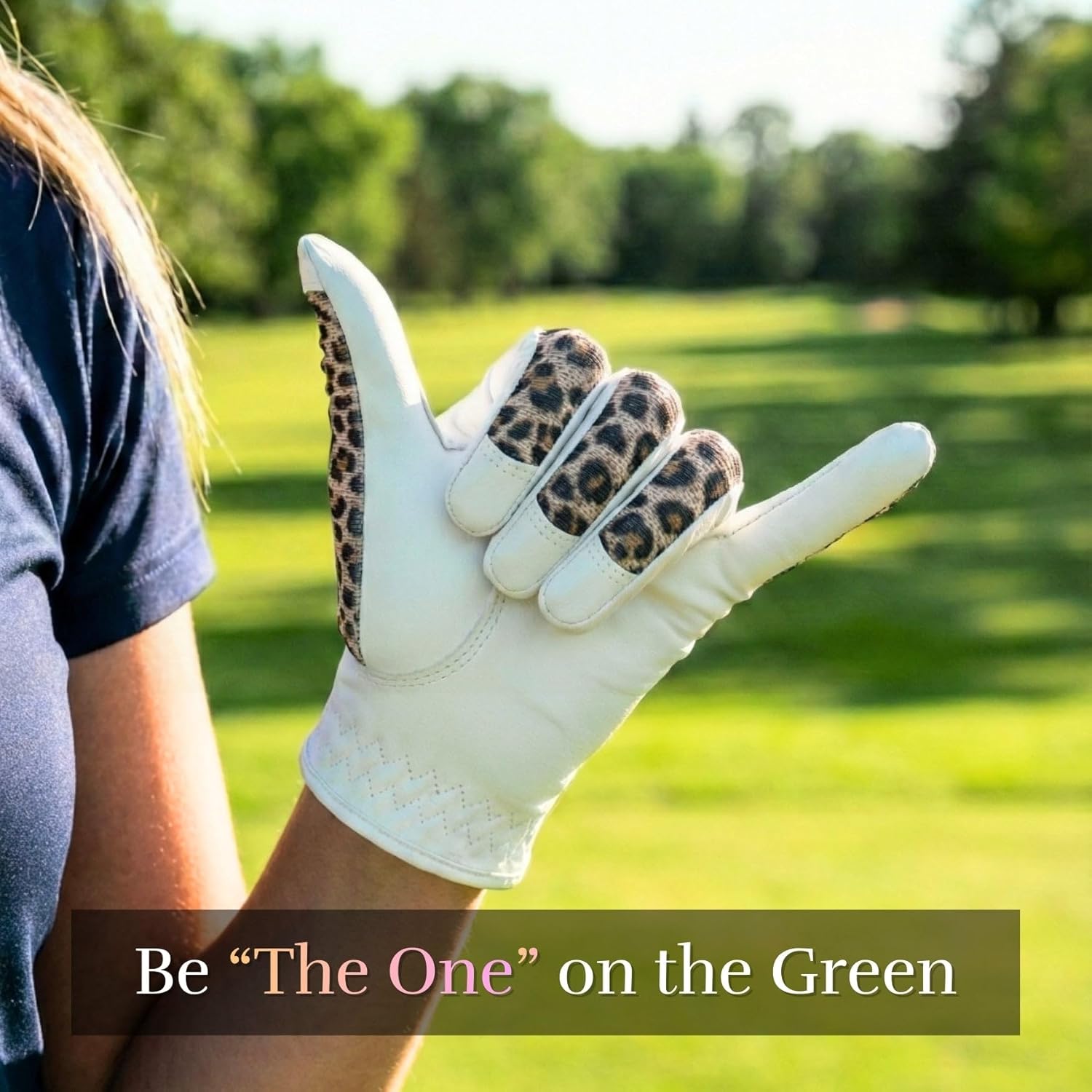 Caddy Classic Ladies Golf Glove Women | Various Stylish Mesh Design for High Breathability | Womens Golf Gloves Left Hand & Right Hand | Premium Leather Construction for Comfortable Fit