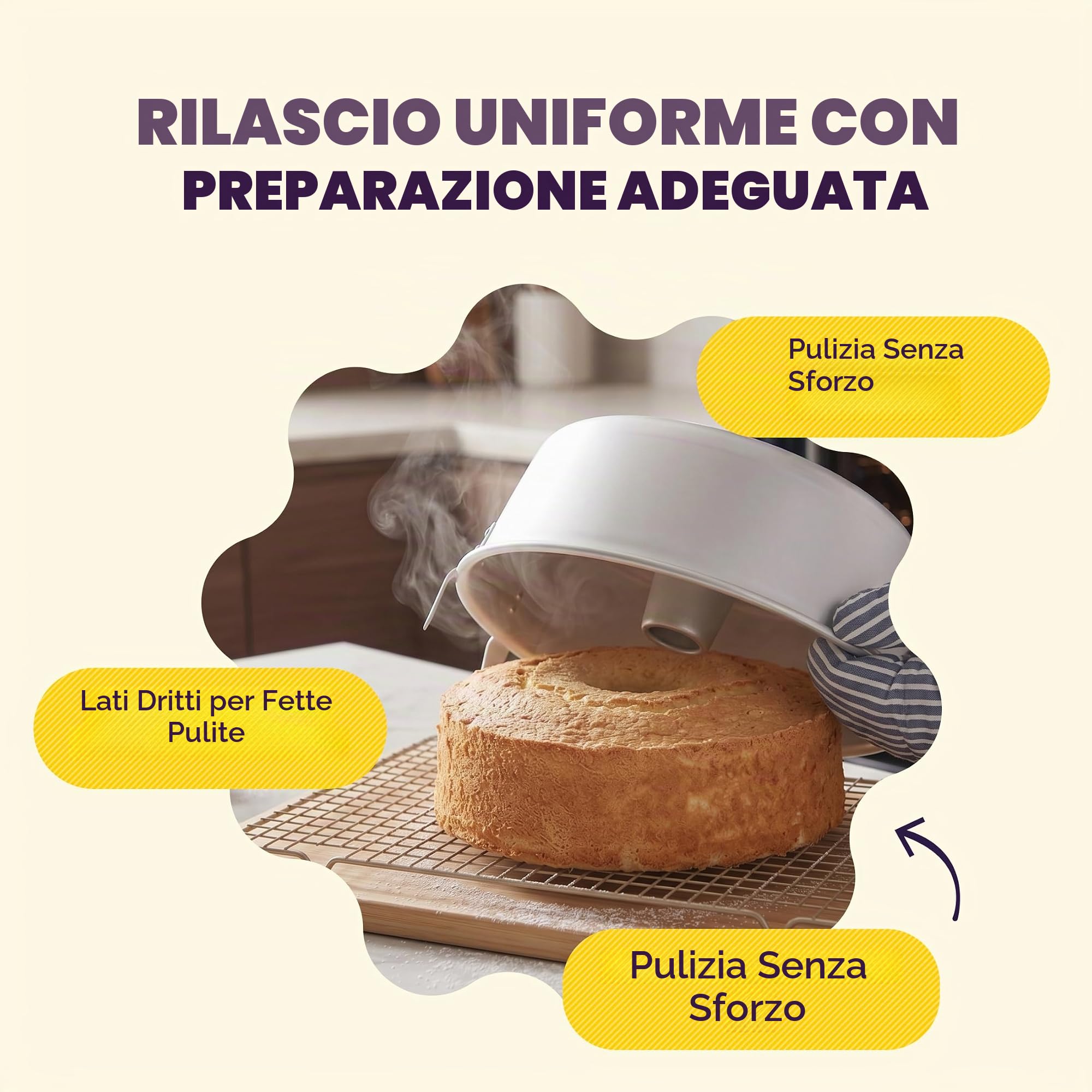 Wilton 2105-2525 Stampo Angel Food, Alluminio, Multicolore, 14.15x25.55x26.19 cm