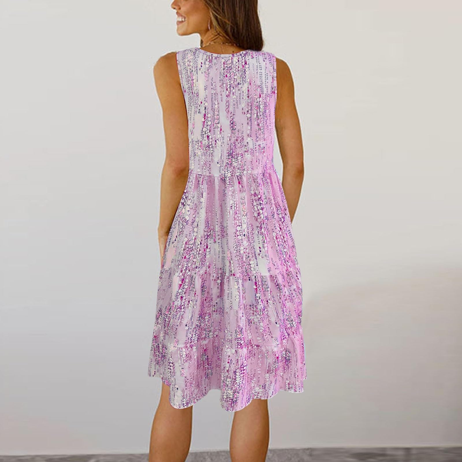 2026 Jupe Longue Patchwork Femme Manches Longues col Rond Confortable Tenue décontractée élégante Quotidienne