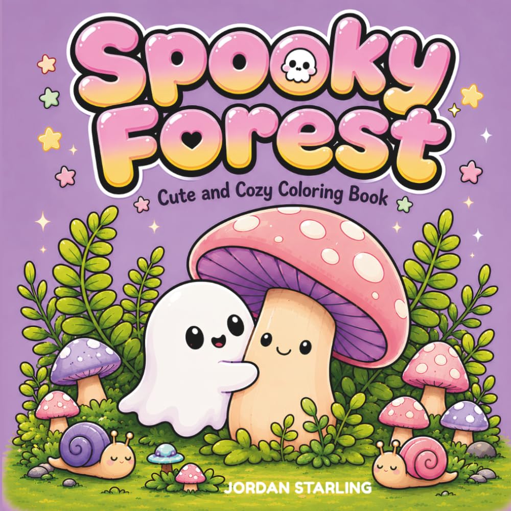 Spooky Forest: Cute and Cozy Coloring Book (Cozy Spooky Halloween)