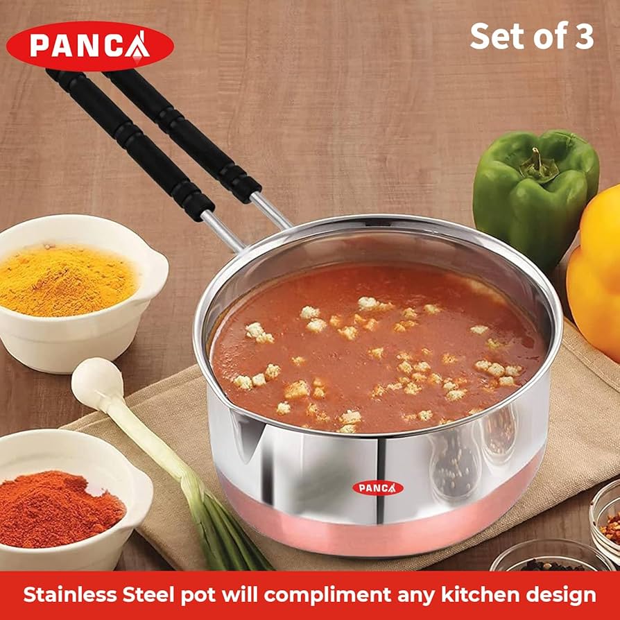 Amazon | PANCA 銅ソースパンセット - 1、1.5&2.5リットル容量