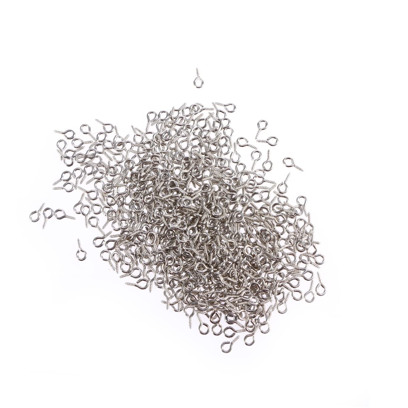 EXCEART 500 Pcs Mini Screw Eye Pins for Jewelry Making Charms Head Pins Crafting