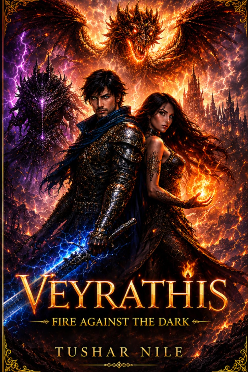 Veyrathis: Fire Against the Dark: An Enemies to Lovers Dragon Romantasy Adventure