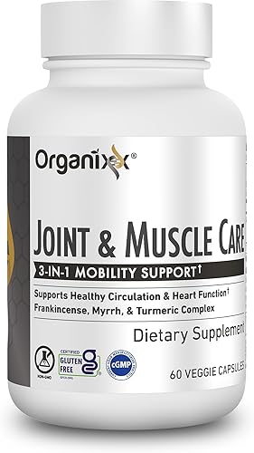 Miniatura 6 de Organixx Péptidos de colágeno en polvo (30 porciones) y cuidado de articulaciones y músculos cúrcuma (60 cápsulas)