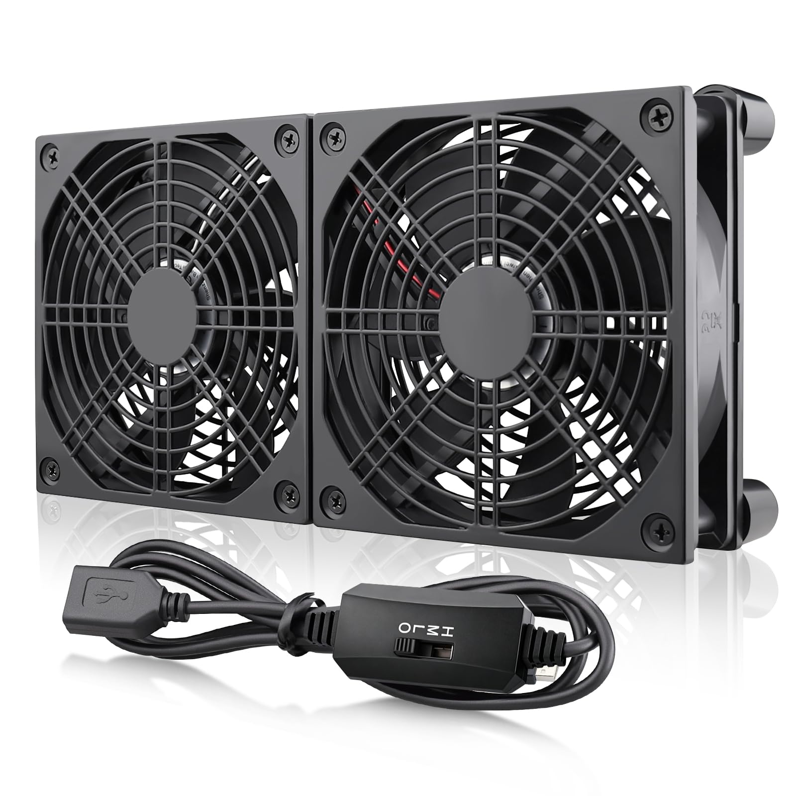 Wathai 240mm Router Cooling Fan for Computer Cooler Small Box 5V USB | USB Powered Multi…