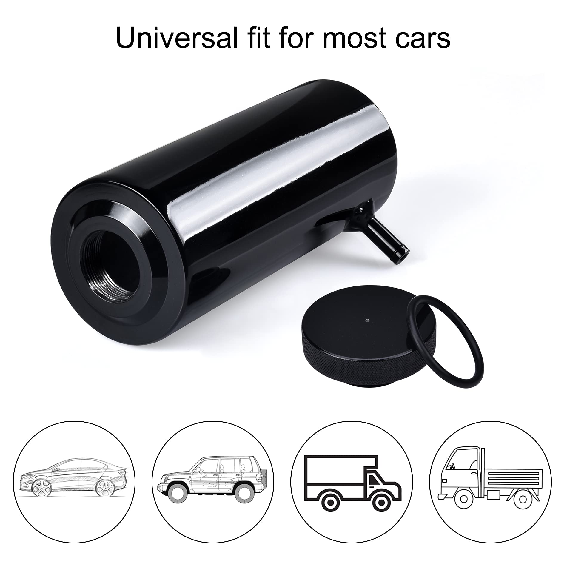 EVIL ENERGY 800ml Universal Radiator Coolant Oil Catch Can Overflow