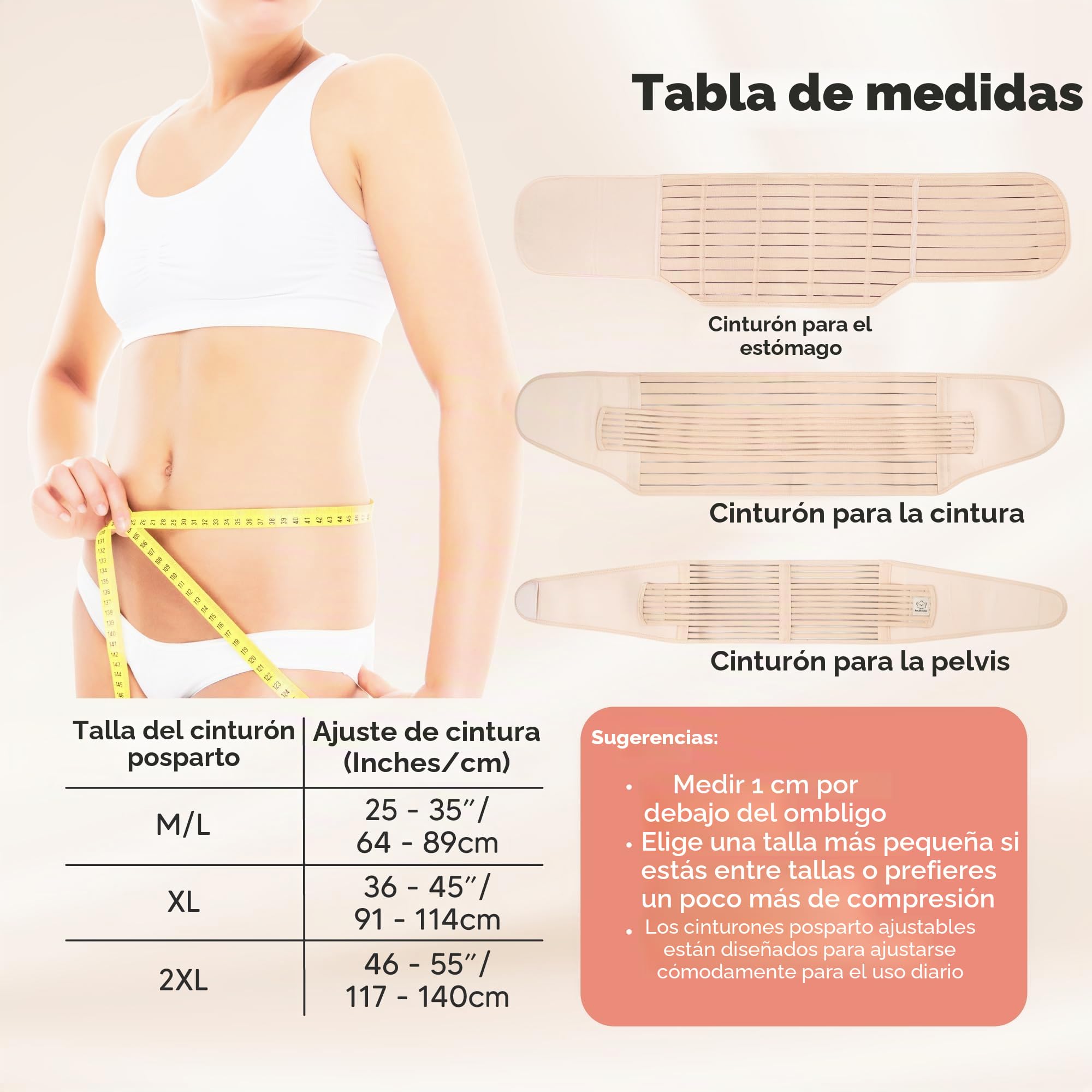KeaBabies Envoltura De Recuperación De Apoyo del Vientre Posparto 3 en 1 - Banda De Vientre para Posnatal, Embarazo, Maternidad - Fajas para Mujeres Body Shaper (Midnight Black, M/L)