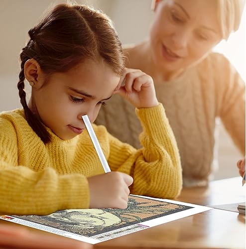 Miniatura 5 de FORLAND Kits de pintura de diamante de rana para adultos principiantes  5D DIY Skull Kit de diamantes de perforación completa manualidades para