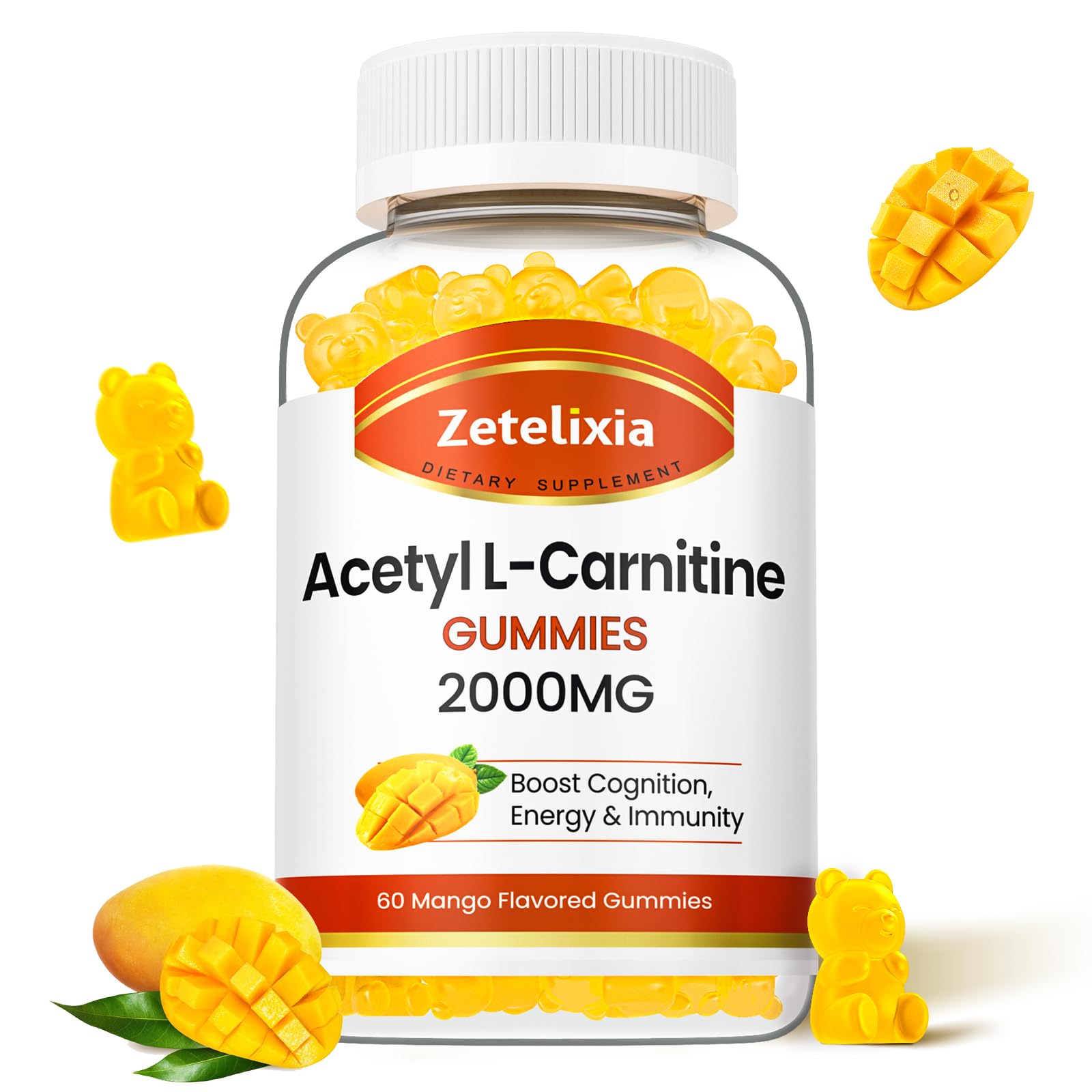 Amazon.com: Zetelixia Acetyl L-Carnitine Gummies, L-Carnitine