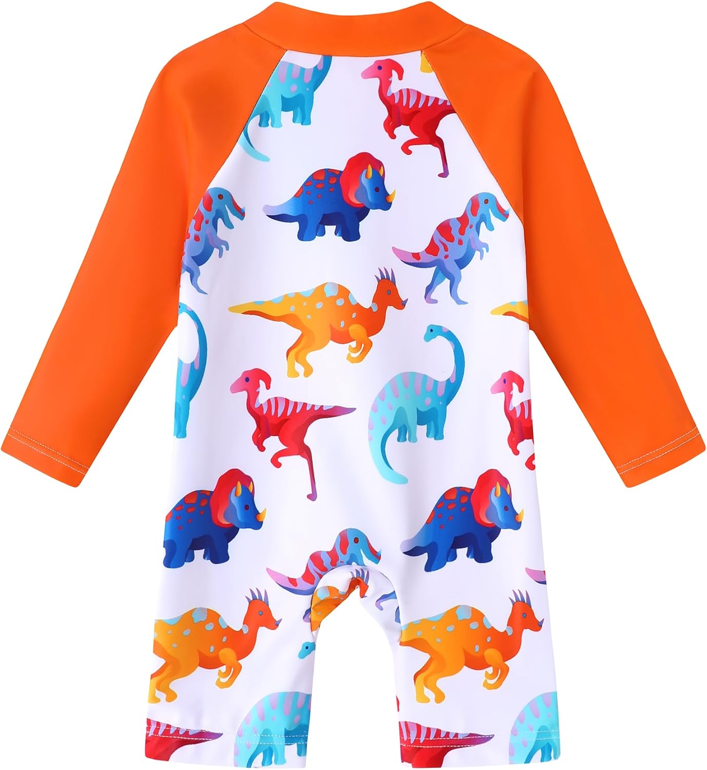 Baby Boy Swimsuit One Piece Long Sleeve Zipper Bathing Suit UPF 50+ Sun Protection Rashguard Swimwear 0-24 Months - Image 2