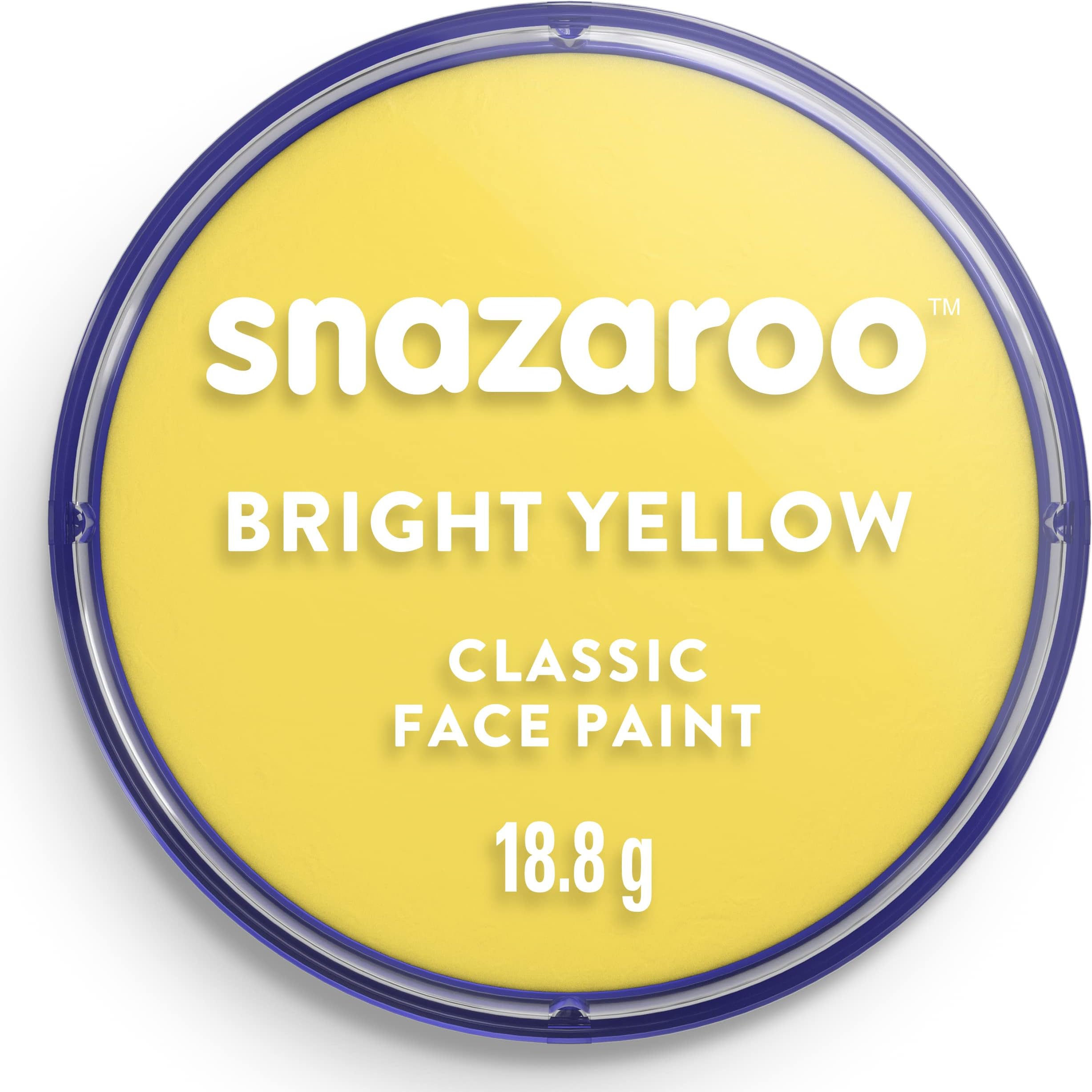 Snazaroo Classic Face Paint, Bright Yellow, 18.8 g, Medium