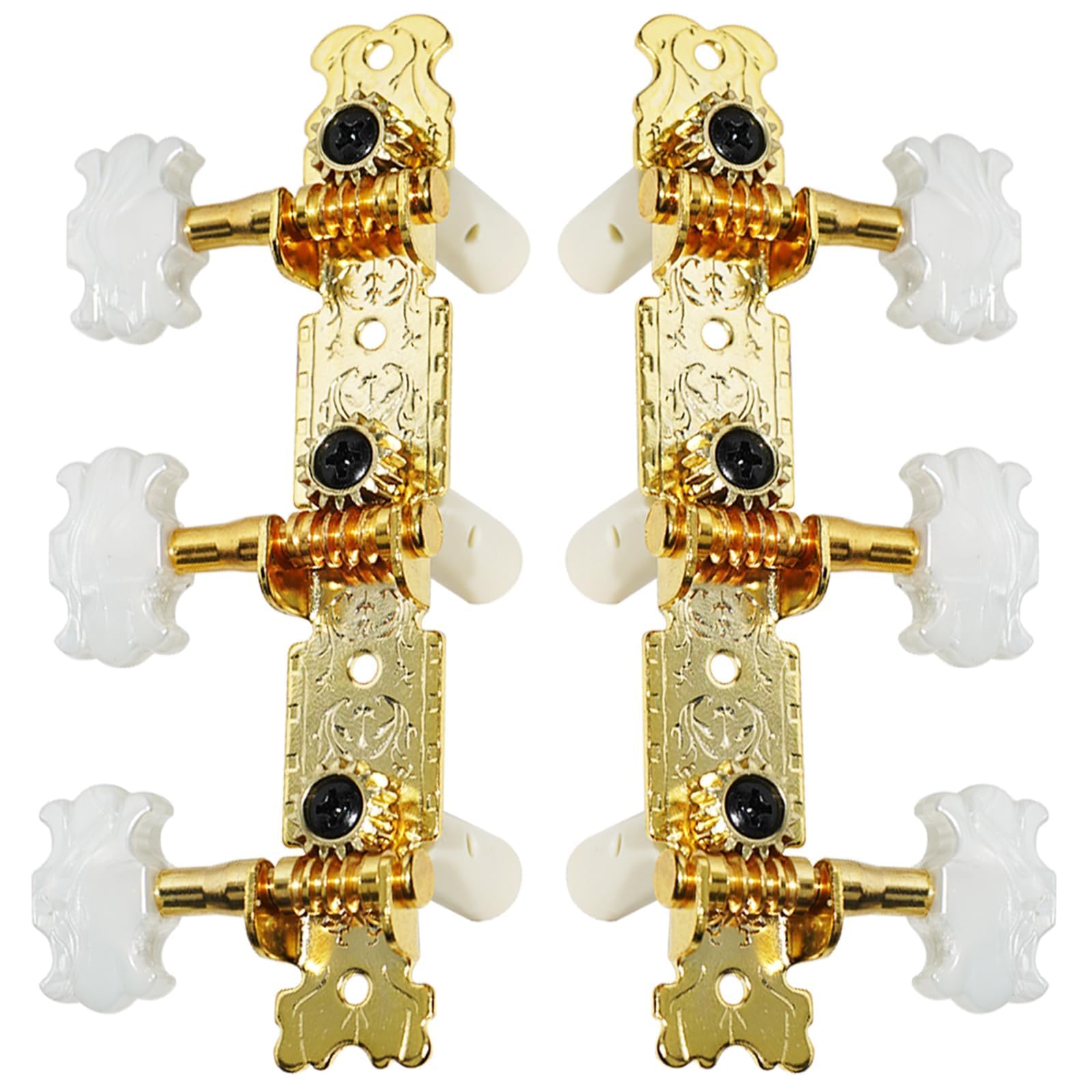 2 Pièces Mécaniques Pour Guitares Classiques, Accordage De Guitare Tuners, Cheville Guitare Tuning Pegs, Boutons De Cheville Guitare Tuning Pegs, Tuners Mécaniques (Forme De Nuage)