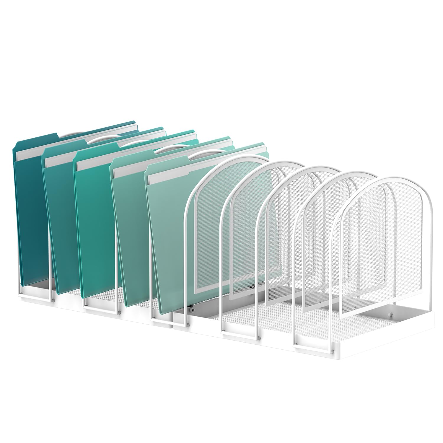 SUPEASY Organizador de archivos de malla de 9 secciones para escritorio, carpeta de escritorio vertical, organizador de archivos, organizador de archivos, organizador de oficina, organizador de