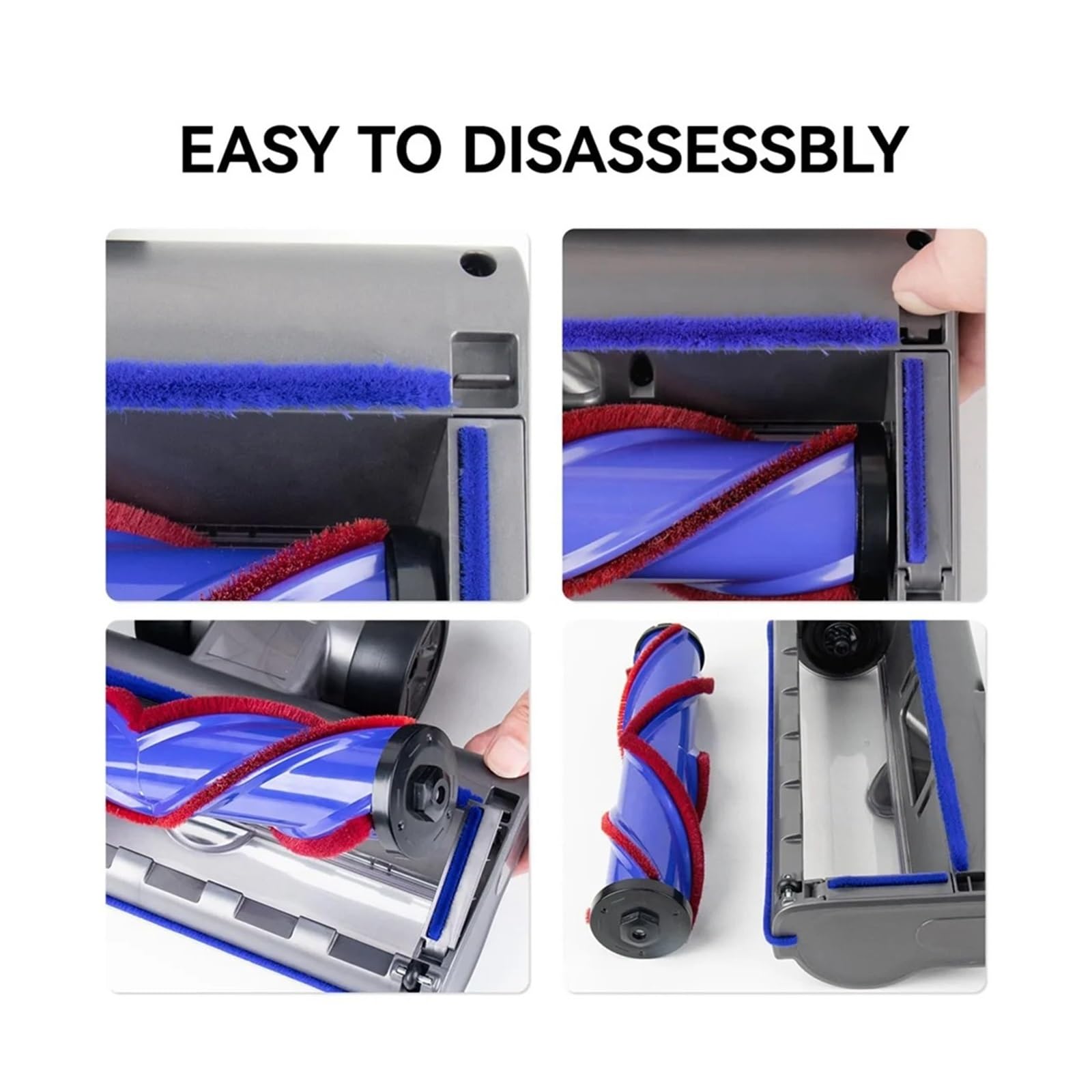 Cabezal De Cepillo Eléctrico For Suelos De Madera Compatible Con Aspiradoras Dyson V6 DC58 DC59 DC62 DC72 DC74.