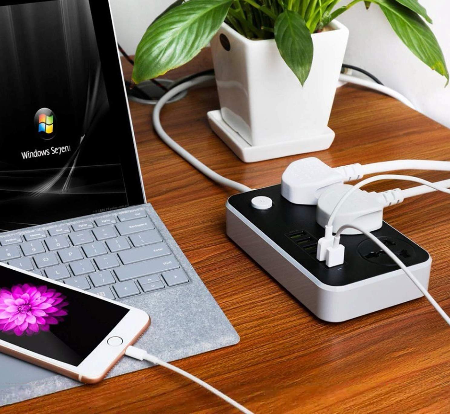 Power Spike Usb Buy Rocketkart 3 Socket Surge Protector Universal Socket with 6 USB ...