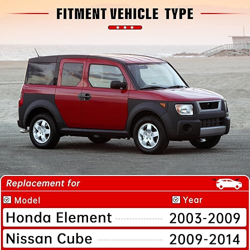 Miniatura 2 de RAINTOK Juego de limpiaparabrisas de repuesto para Honda Element2009-2009 Nissan Cube 2009-2014 limpiaparabrisas delantero de repuesto de equipo